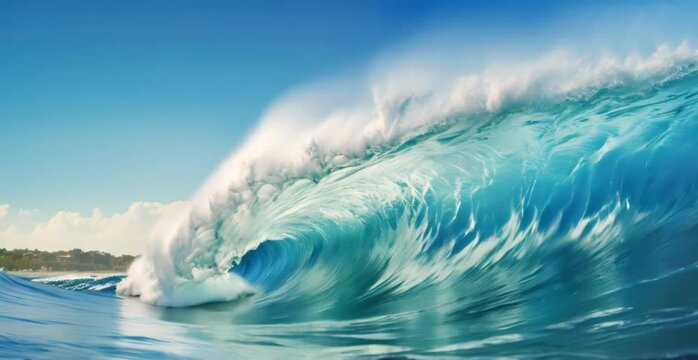 giant waves in the sea