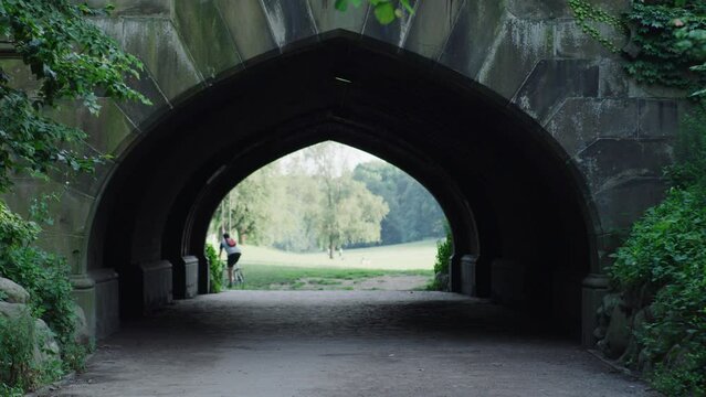 Tunnel in prospect park in brooklyn, ny