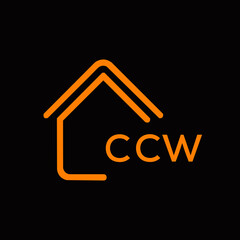 CCW Letter logo design template vector. CCW Business abstract connection vector logo. CCW icon circle logotype.
