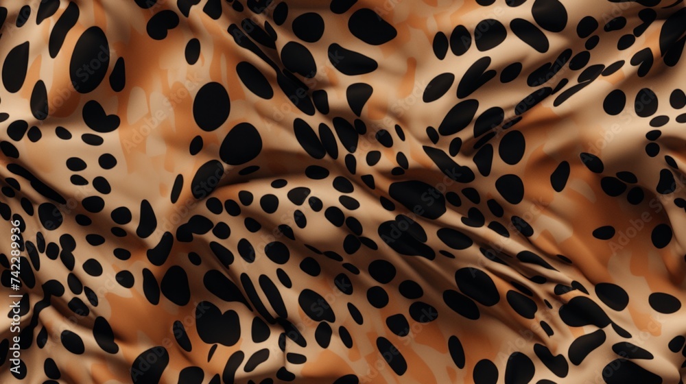 Poster generative ai speckled and spotted texture resembling leopard print.