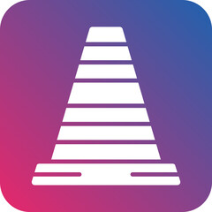 Traffic Cone Icon Style