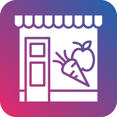 Groceries Store Icon Style