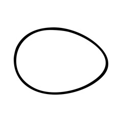 egg line vector illustration