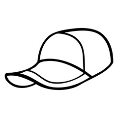 hat line vector illustration