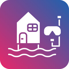 Dive Resort Icon Style
