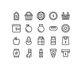 Simple icon of Cardio-related line icon. Contain such icons as jump rope, ball, weight pressure. Editable stroke.