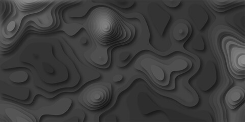 3D Stylized topographic contour map. Geography scheme and terrain. Topography grid map. Contour map background. Geographic line mountain relief. Abstract lines or wavy backdrop background