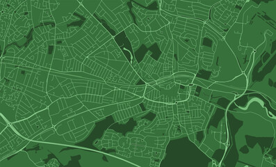 Luton green background map