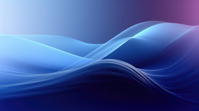 Blue abstract gradient wave wallpaper free space made by aiartificial intelligence