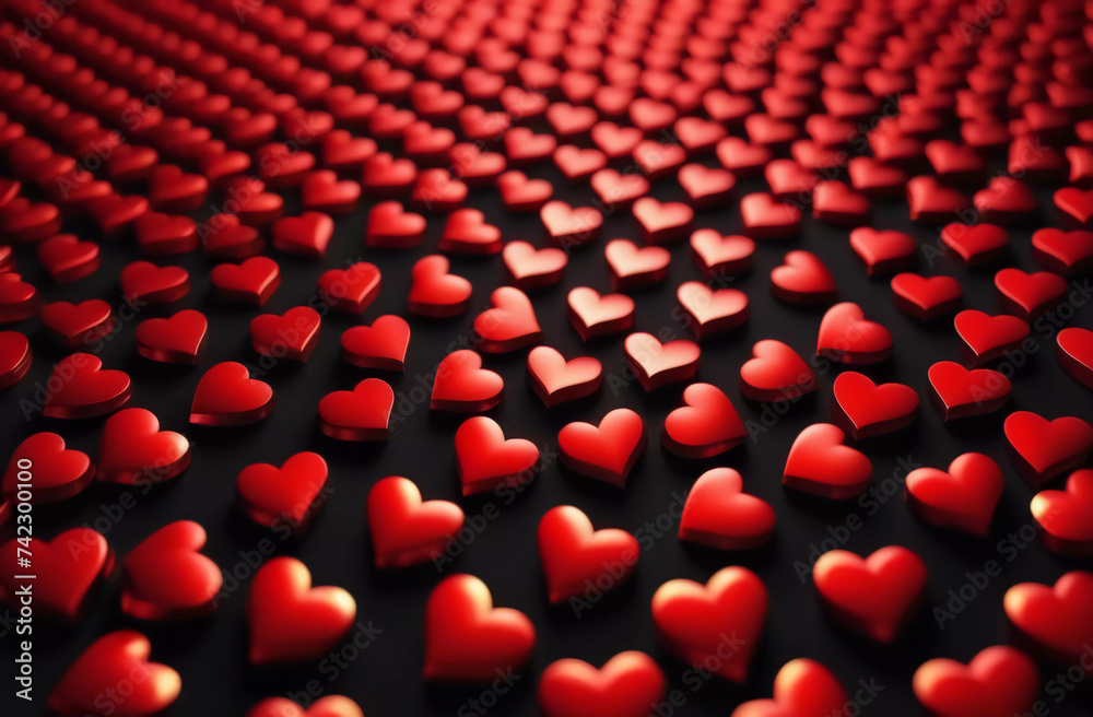 Canvas Prints heart with paint. generating by ai technology