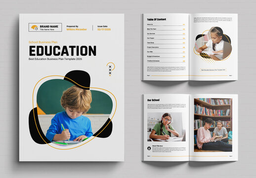 Education School Plan Brochure Template
