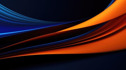 Blue and orange wallpaper with a blue background and a black background