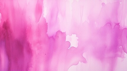Abstract magenta watercolor texture painted on a white background.