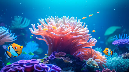 Obraz na płótnie Canvas Colorful coral reef