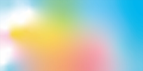 Pink , yellow and light bllue gradient background.
