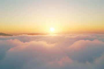 Fototapeta premium Sunrise breaking through the clouds background image