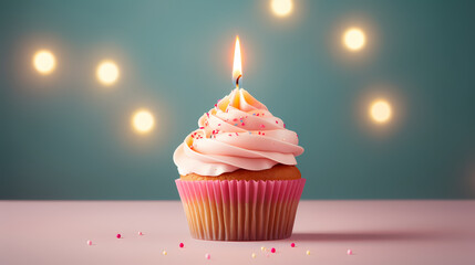 Celebration theme cake background with copy space