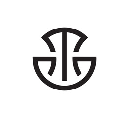 TD letter logo design vector template 9