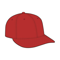 Low Pro 59Fifty Fitted Cap Flat Sketch Vector Design Illustration