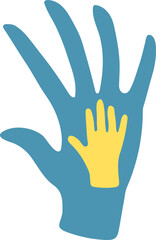 hand decorative cute drawing element