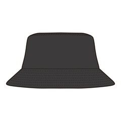 Bucket Hat Flat Sketch Vector Design Illustration