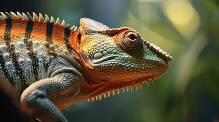Zelfklevend Fotobehang chameleon pictures  © 俊后生