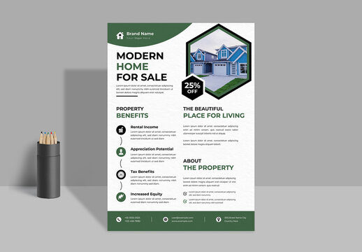 Real Estate Template Flyer Layout