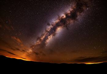 Galaxies and stars, galaxy image, night sky
