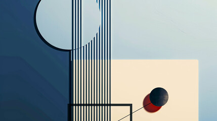 Blue background for a party .Simple shapes, geometry figures.