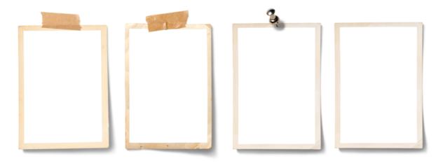 古いプリント写真の画像合成用フレーム