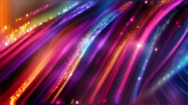 Cybersecurity AI 3D colorful data streams protecting digital worlds