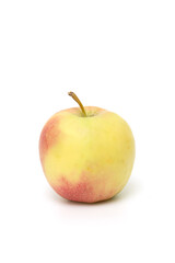 ripe apple on white background