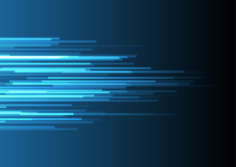 Bright blue minimal lines abstract futuristic tech background. Vector digital geometric design