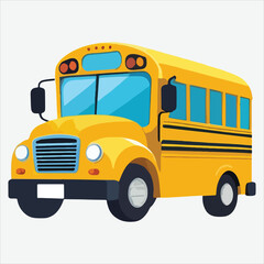 vector cute school bus