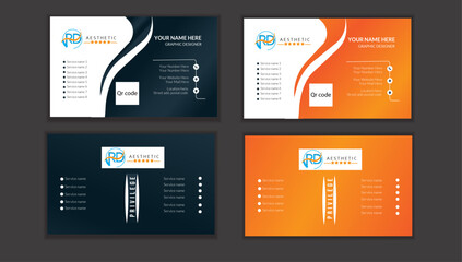 modern and unique business card template 