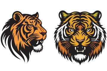 tiger head vector for logo use 