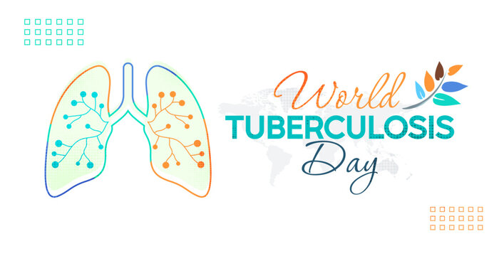 March 24. world tuberculosis day. Celebration of lung health day from tuberculosis. world tuberculosis day celebration template design