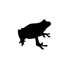 Frog silhouette illustration 