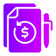 agreement gradient icon