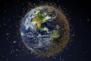 Orbital Trash Circles the Earth