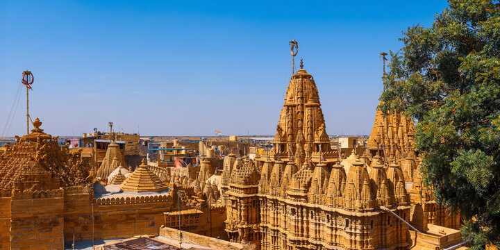 Chandraprabhu Temple is an exemplary Jain temple built in the 16th century. Jaisalmer, India.