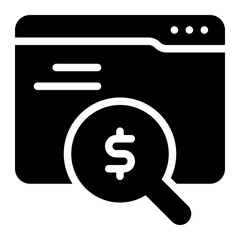 paid search glyph icon