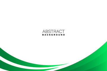 Abstract green wavy business style background. Vector illustration