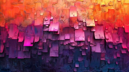 A Modern 3D Background Vibrant Digital Glitch Artwork with Dynamic Abstract Cubes