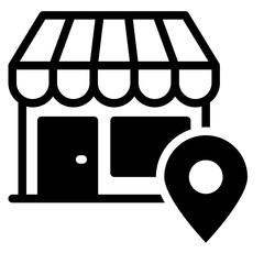 Retail store location icon