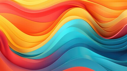 Obraz premium Colorful abstract background with waves art pattern