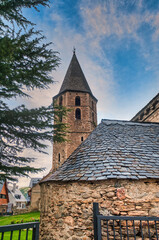 Fototapeta premium Salardu is the capital of the municipality of Alto Arán located in Valle de Aran in the province of Lerida, autonomous community of Catalonia, Spain.