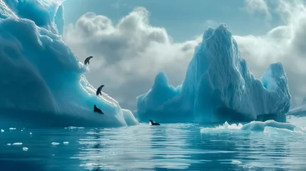 Fotobehang Seals in Antarctica. © Janis Smits