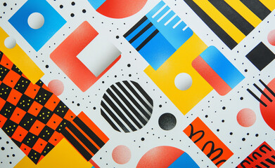 Abstract Elegance: Geometric Patterns on White