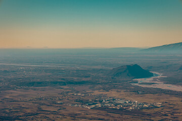 Mount Cuarnan in an dry winter day